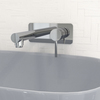 Keeney Mfg Single Handle Wall Mount Bathroom Faucet, Polished Chrome DEL12CCP